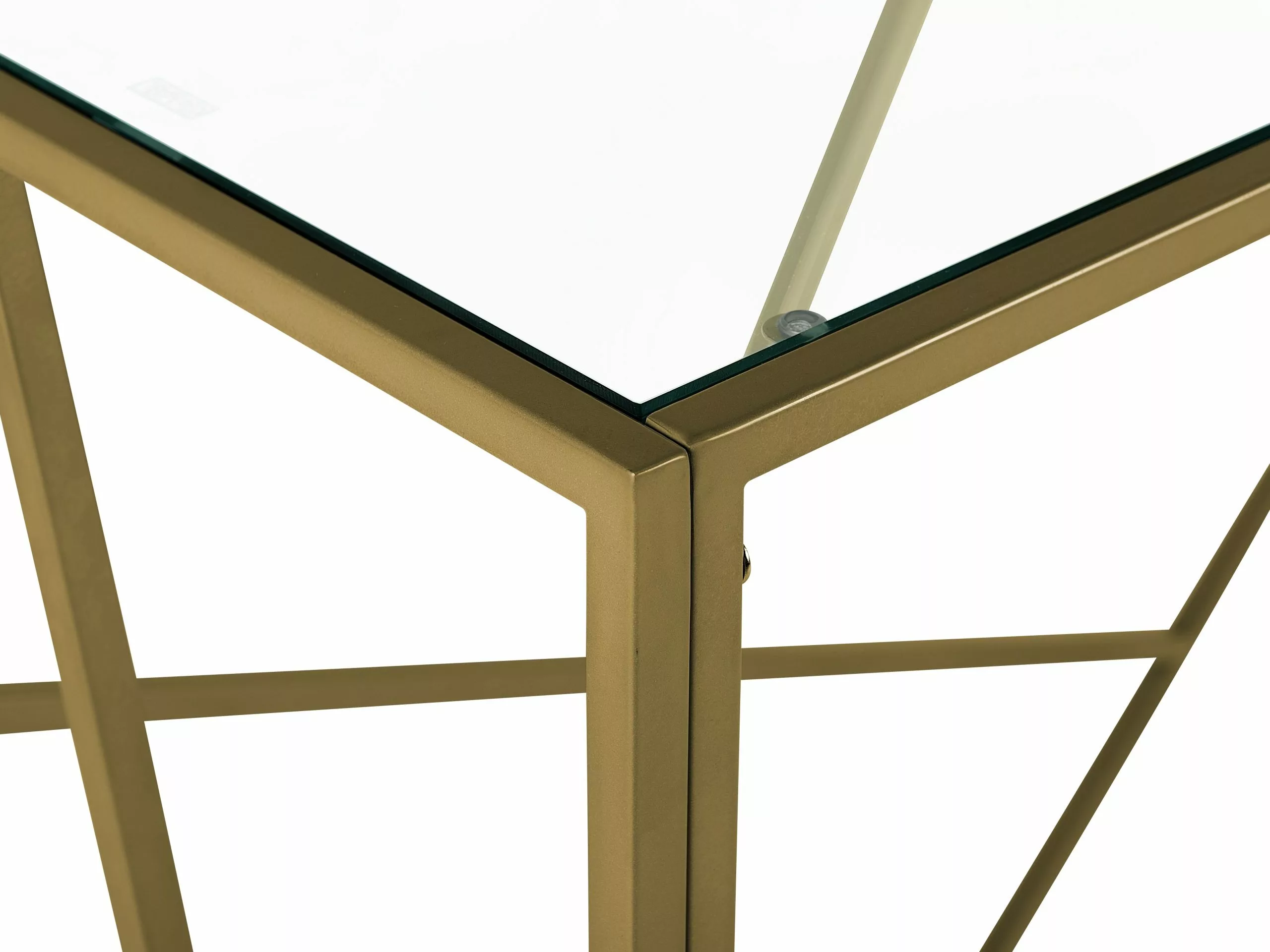 Beliani Konsolipöytä Lasitasolla Metalli Kulta ORLAND 6 Beliani Konsolipöytä Lasitasolla Metalli Kulta ORLAND - Image 6