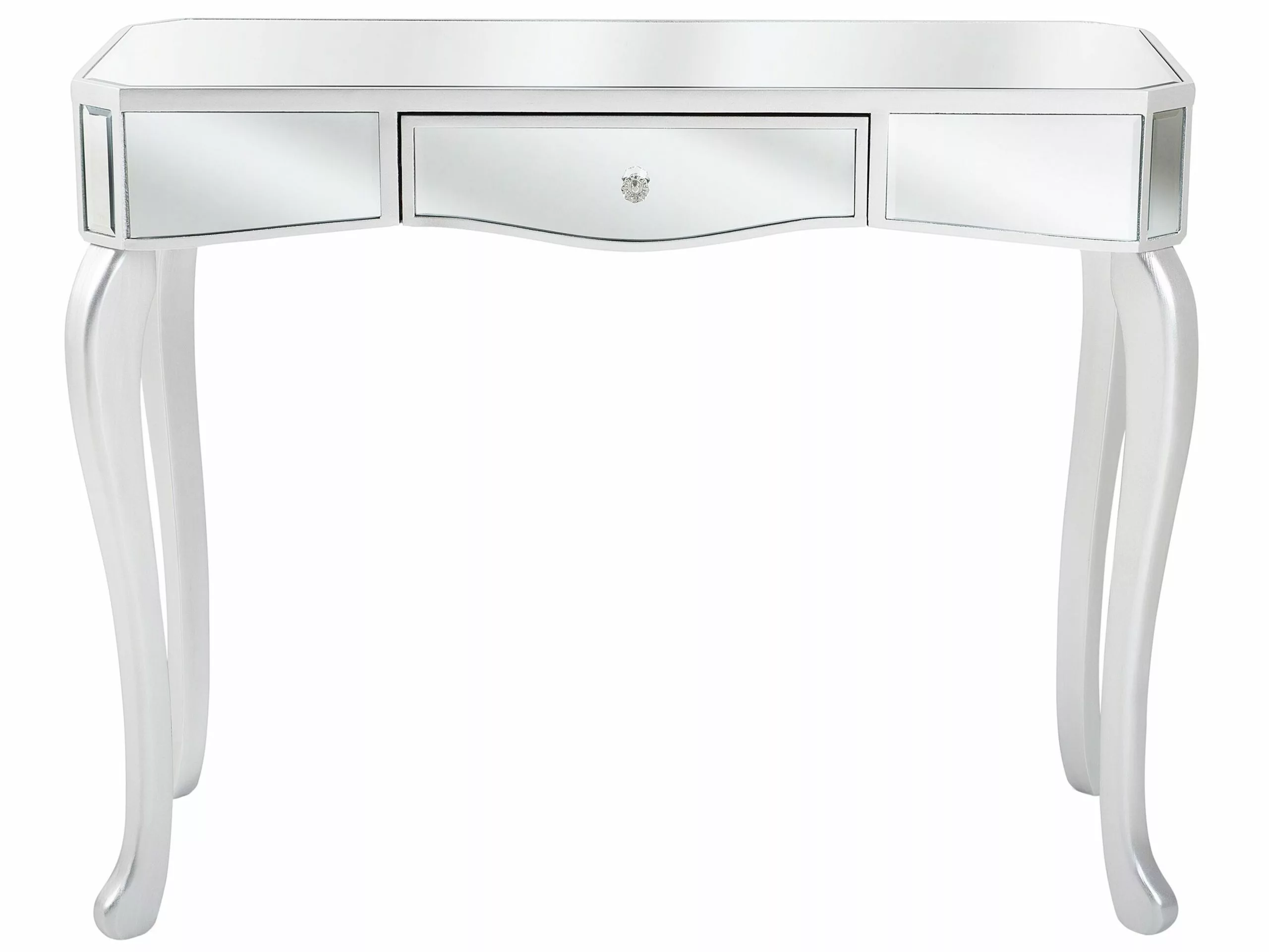 Beliani Konsolipöytä Peililasi Laatikko Hopea CARCASSONNE - Image 4