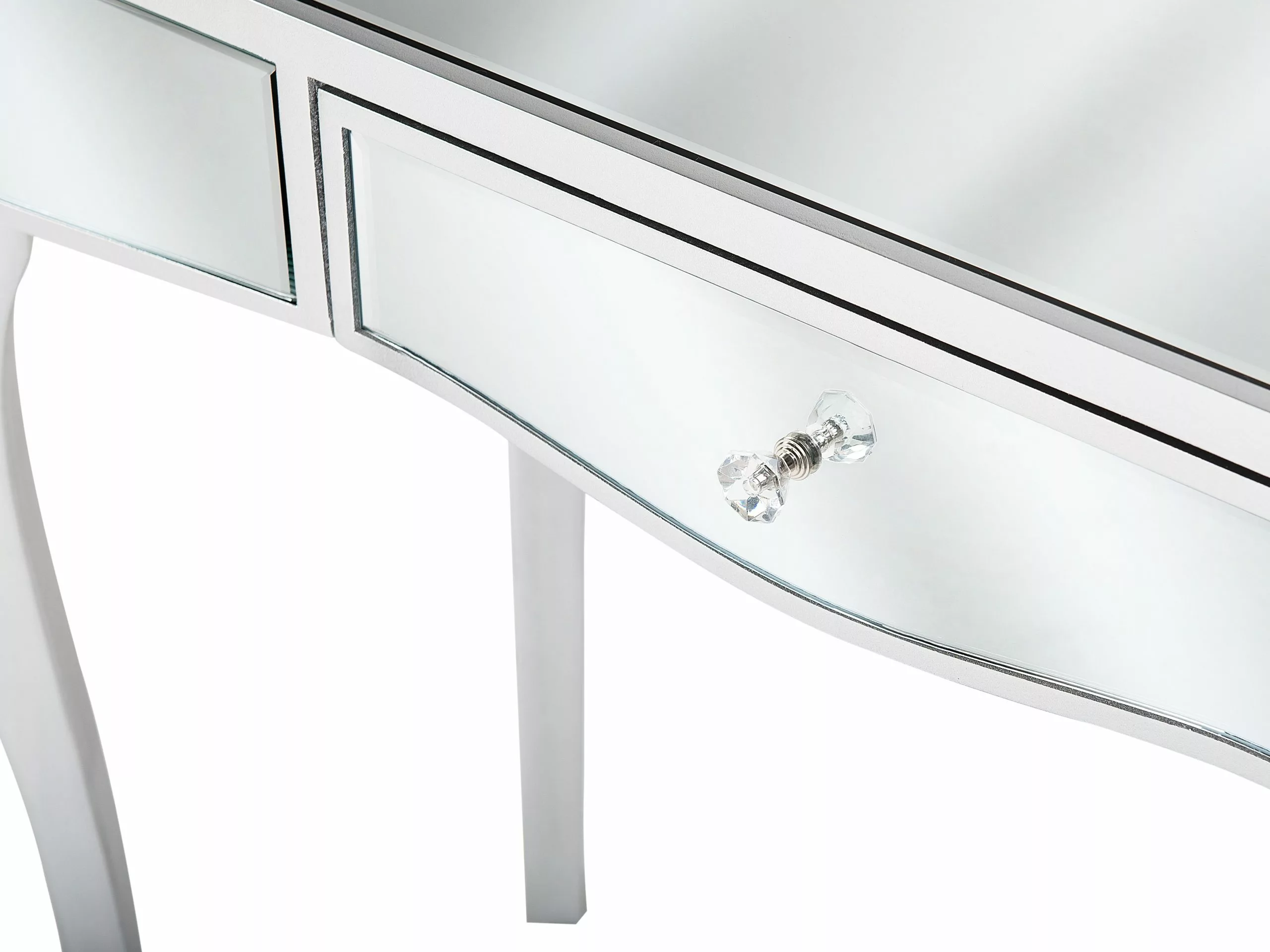 Beliani Konsolipöytä Peililasi Laatikko Hopea CARCASSONNE - Image 7