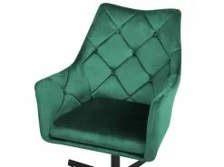 Beliani Nojatuoli Samettinen Tummanvihreä VAKSALA -Käsinojalliset tuolit Winkel undef src sa picid 745322 type whitesh image