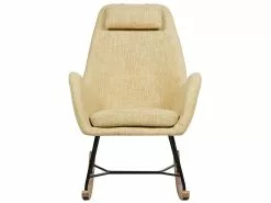 Beliani Keinutuoli Kangas Keltainen ARRIE 11 Beliani Keinutuoli Kangas Keltainen ARRIE -Käsinojalliset tuolit Winkel undef src sa picid 745343 type whitesh image