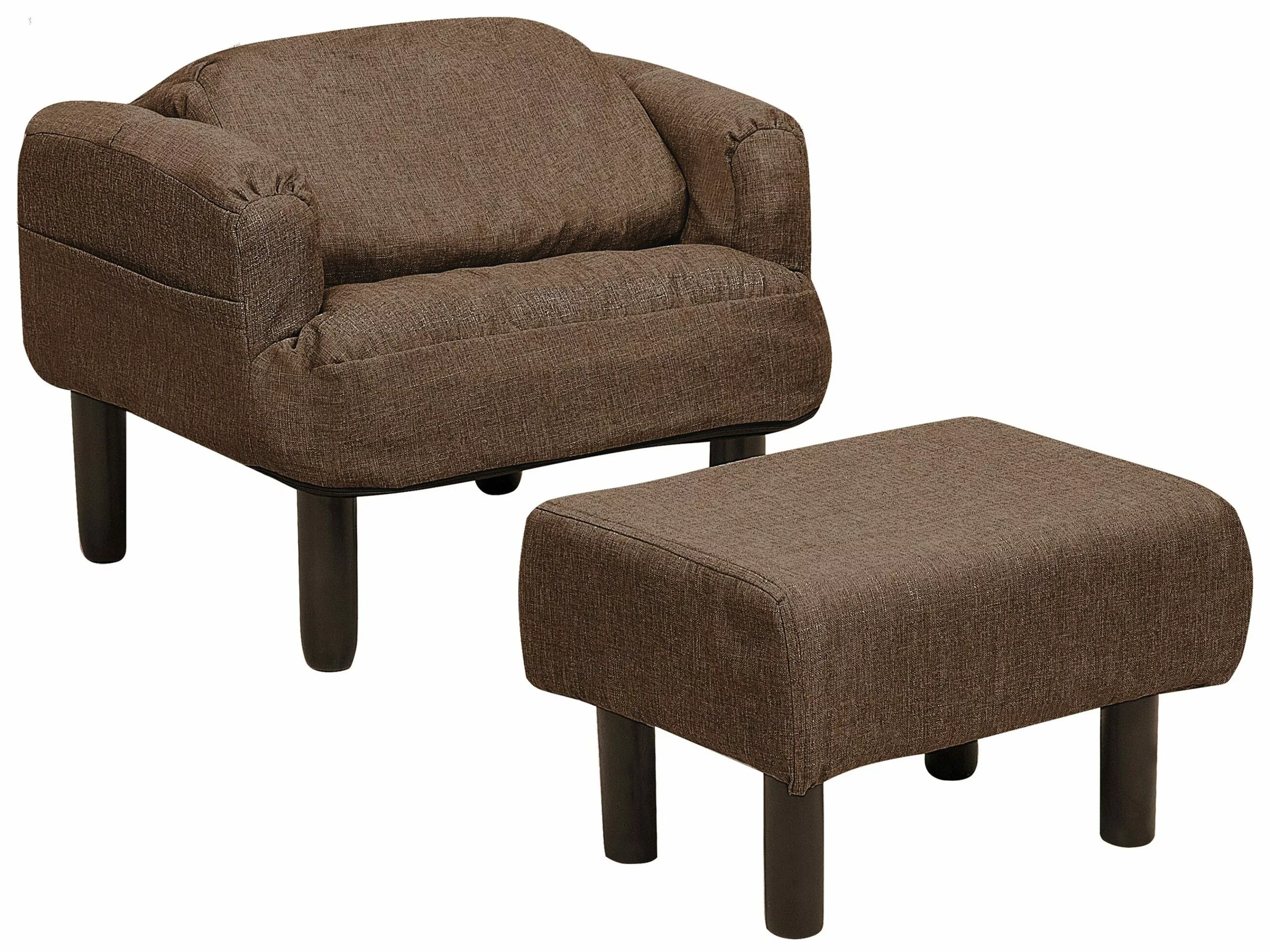 Beliani Nojatuoli Ja Rahi Ruskea OLAND - Image 6