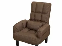 Beliani Nojatuoli Ja Rahi Ruskea OLAND -Käsinojalliset tuolit Winkel undef src sa picid 747383 type whitesh image