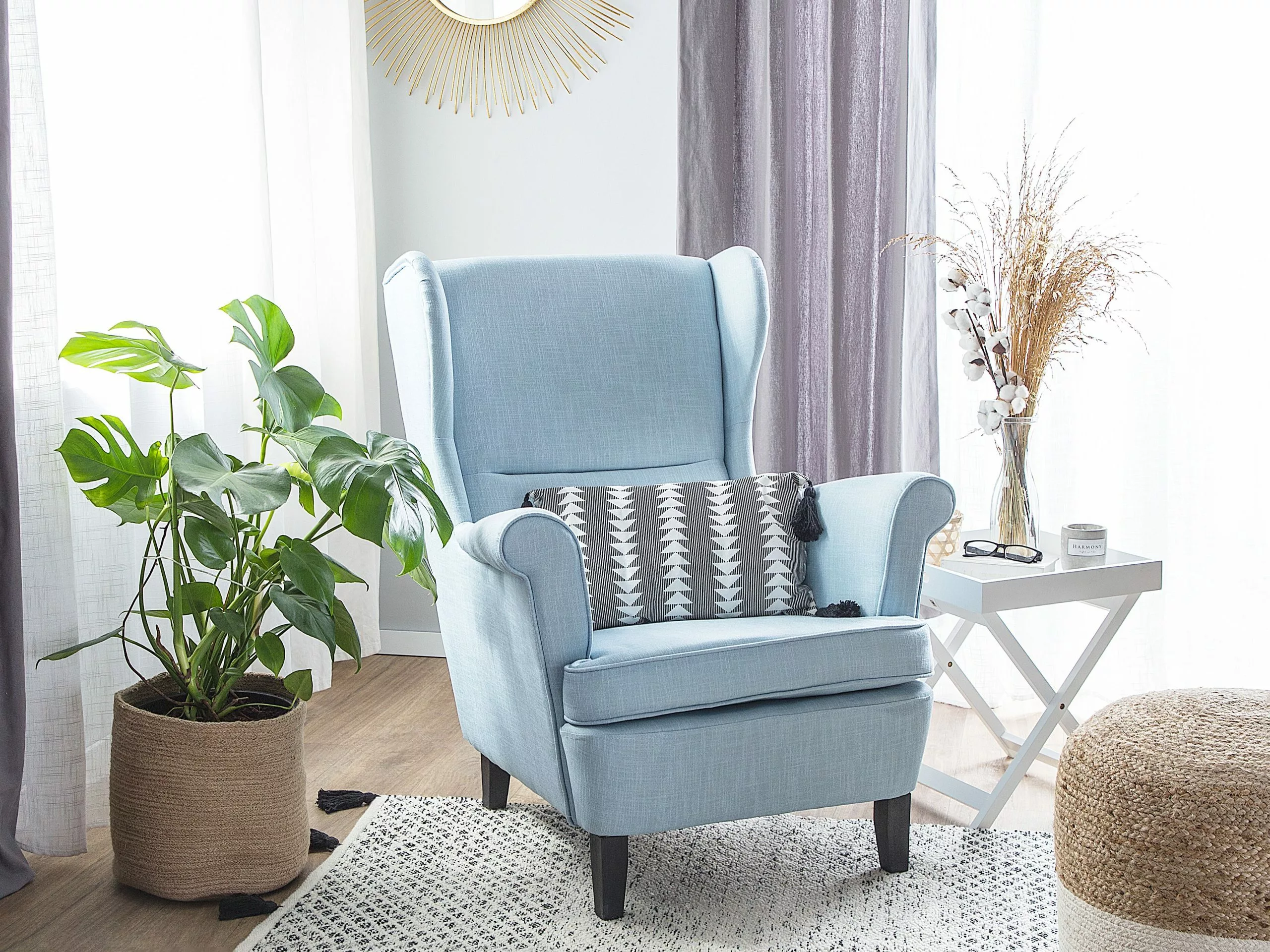 Beliani Nojatuoli Vaaleansininen ABSON - Image 2