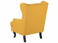 Beliani Nojatuoli Kangas Keltainen ALTA -Käsinojalliset tuolit Winkel undef src sa picid 751374 type whitesh image