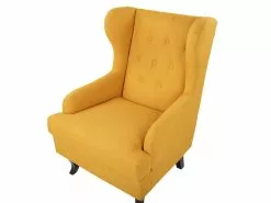 Beliani Nojatuoli Kangas Keltainen ALTA -Käsinojalliset tuolit Winkel undef src sa picid 751375 type whitesh image