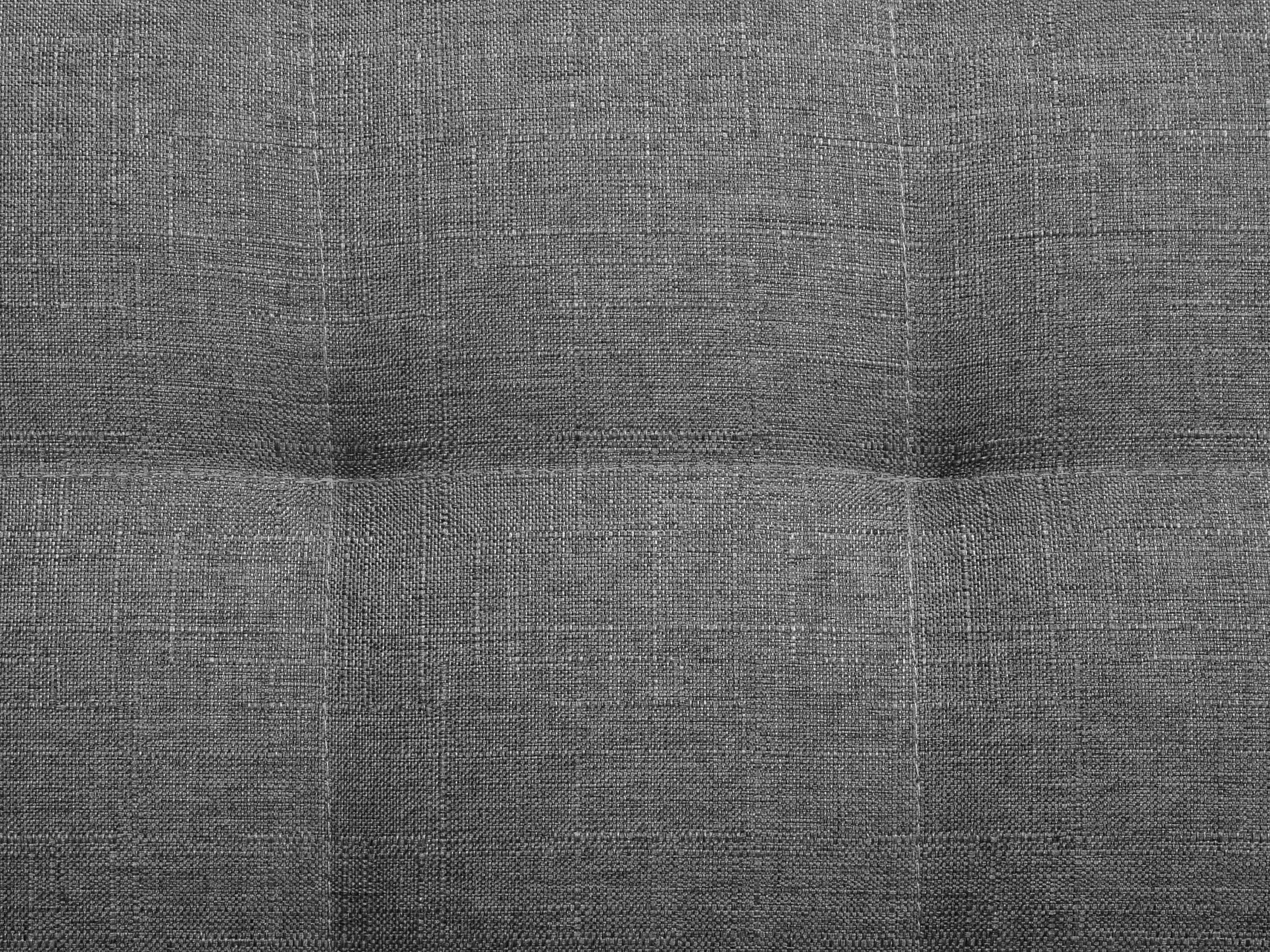 Beliani Vaaleanharmaa Kangasverhoiltu Nojatuoli Mustilla Käsinojilla ABERDEEN - Image 9