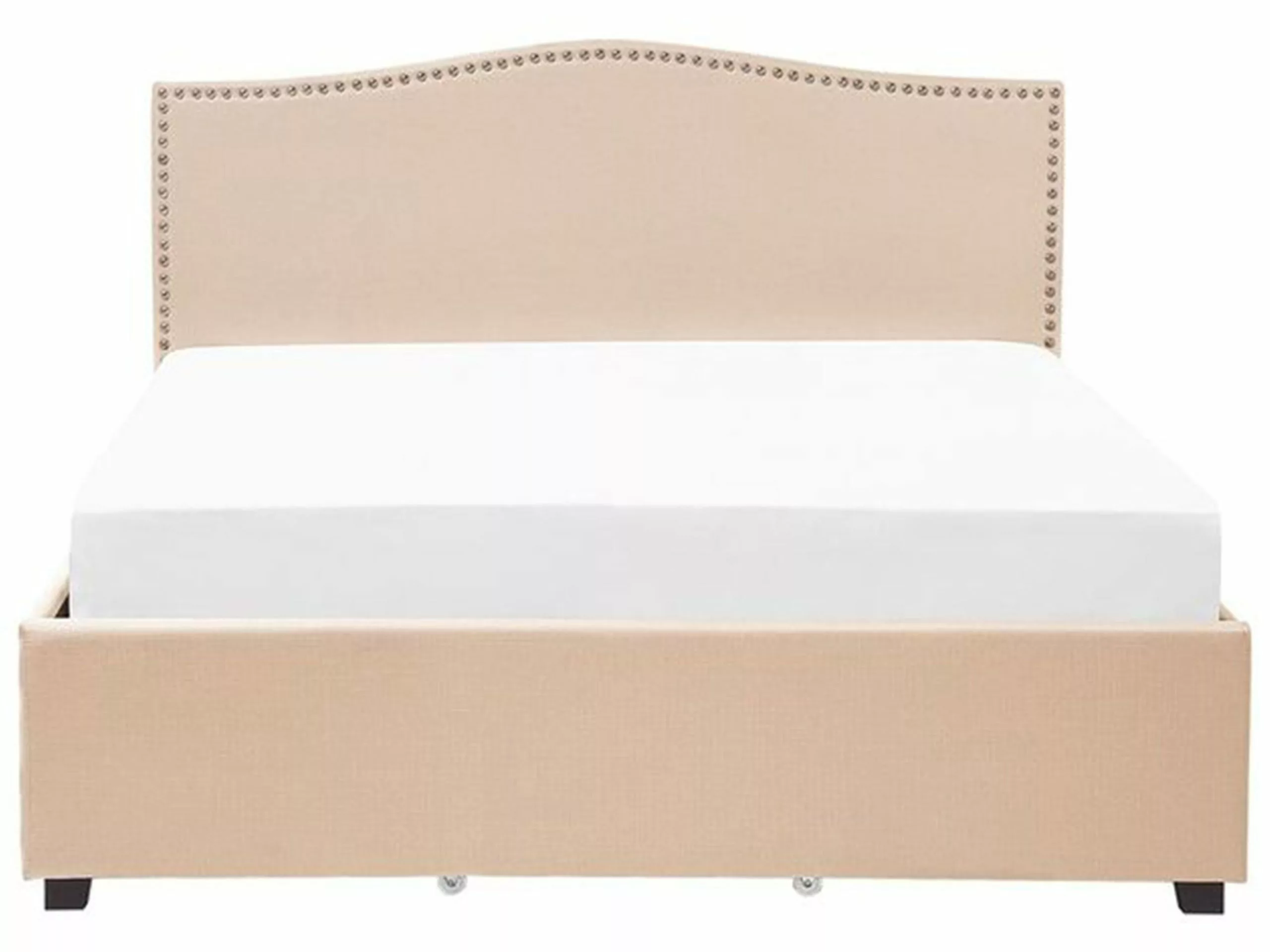 Beliani Sänky Kangas Säilytystila Beige MONTPELLIER Useita Kokoja 4 Beliani Sänky Kangas Säilytystila Beige MONTPELLIER Useita Kokoja - Image 4