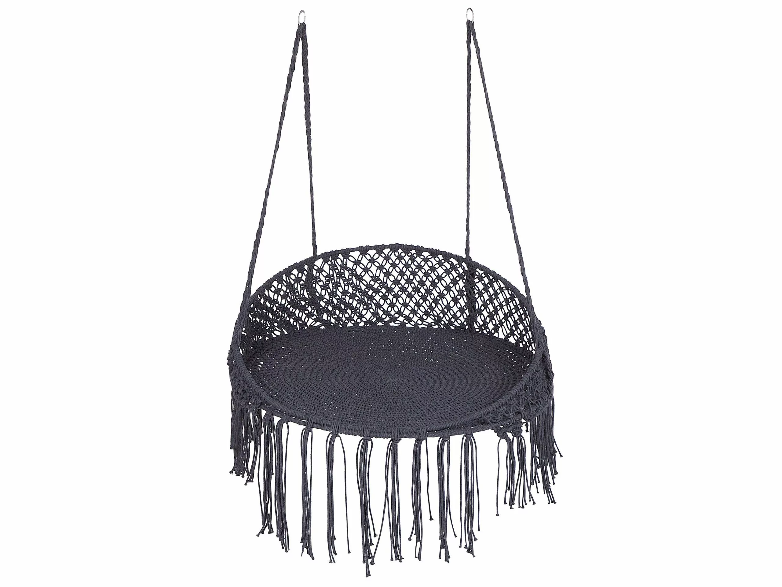 Beliani Riippuva Tuoli Kankainen Musta BUNYAN 1 Beliani Riippuva Tuoli Kankainen Musta BUNYAN