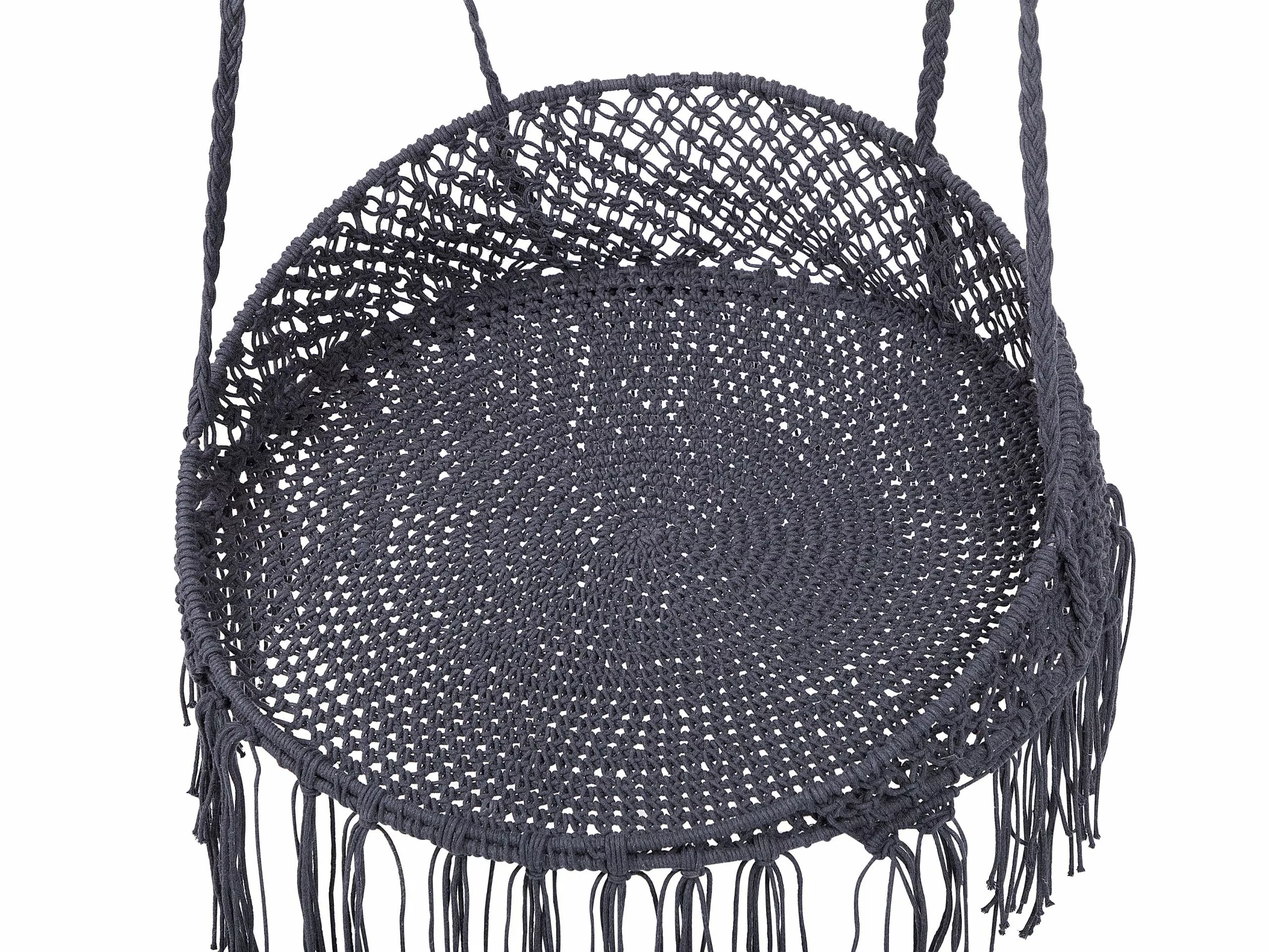 Beliani Riippuva Tuoli Kankainen Musta BUNYAN 4 Beliani Riippuva Tuoli Kankainen Musta BUNYAN - Image 4