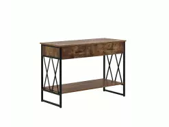 Beliani Konsolipöytä 2 Laatikkoa Tumma Puu/musta AYDEN 12 Beliani Konsolipöytä 2 Laatikkoa Tumma Puu/musta AYDEN -Käsinojalliset tuolit Winkel undef src sa picid 757248 type whitesh image