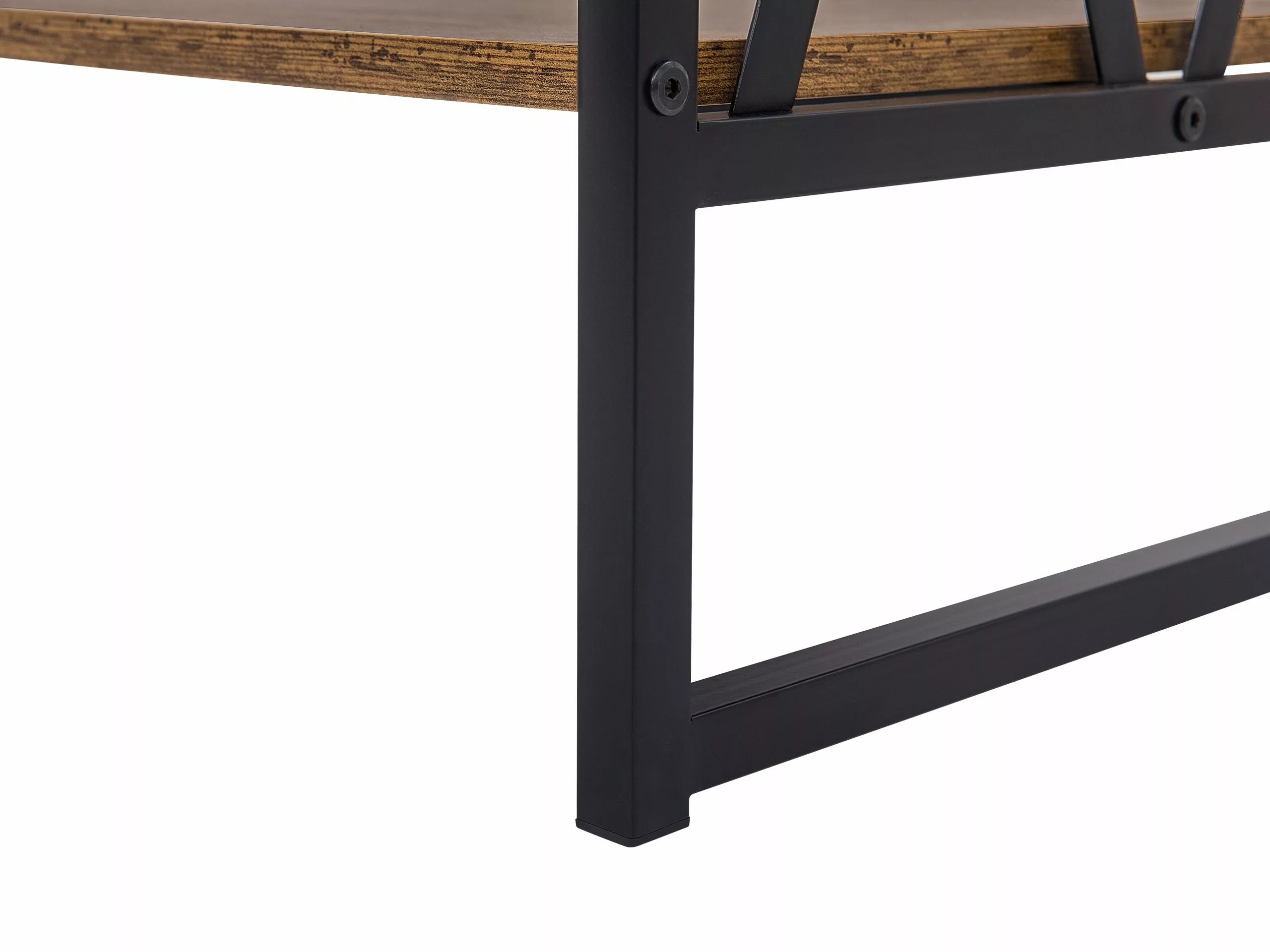 Beliani Konsolipöytä 2 Laatikkoa Tumma Puu/musta AYDEN 10 Beliani Konsolipöytä 2 Laatikkoa Tumma Puu/musta AYDEN - Image 10