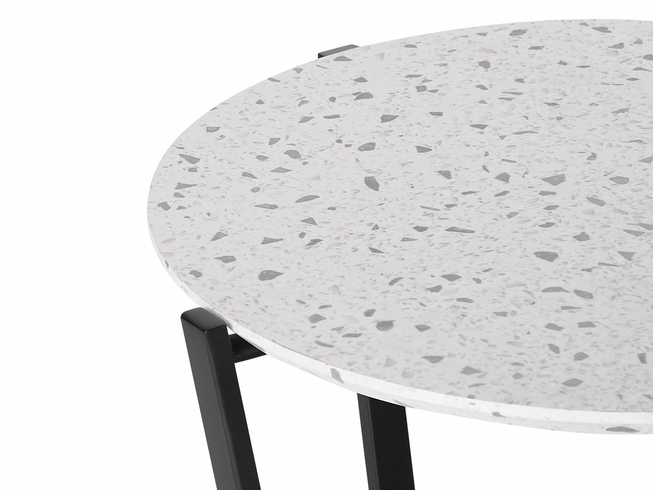 Beliani Sivupöytä Valkoinen/musta VALERA - Image 7