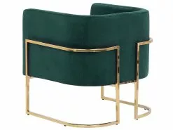 Beliani Samettinen Nojatuoli Tummanvihreä SIRKKA 13 Beliani Samettinen Nojatuoli Tummanvihreä SIRKKA -Käsinojalliset tuolit Winkel undef src sa picid 761669 type whitesh image