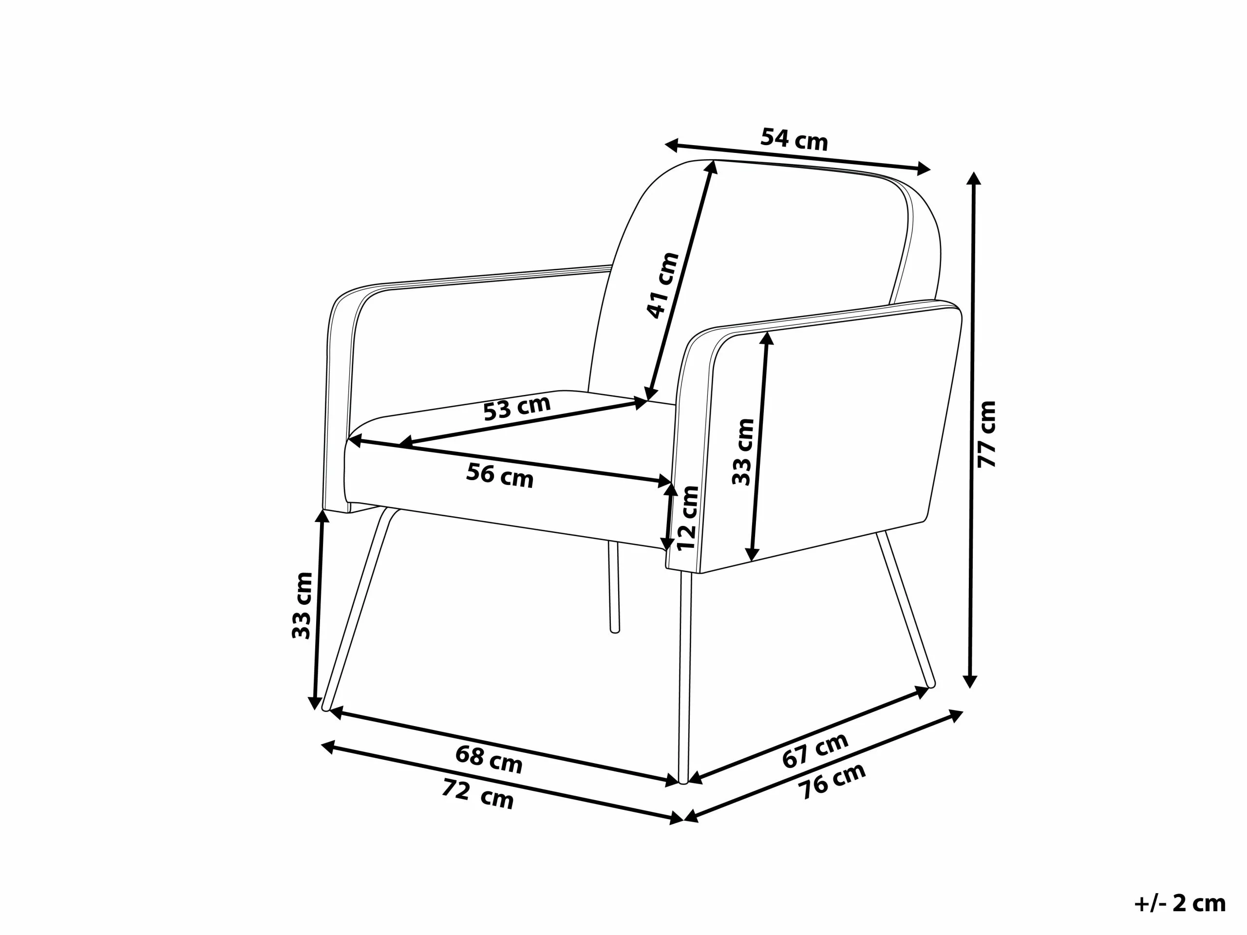 Beliani Samettinen Nojatuoli Harmaa NARKEN - Image 9