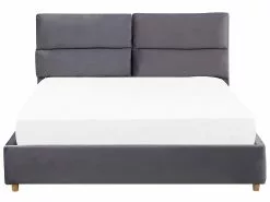 Beliani Sänky Sametti Säilytystila Harmaa BATILLY Useita Kokoja -Käsinojalliset tuolit Winkel undef src sa picid 763516 type whitesh image