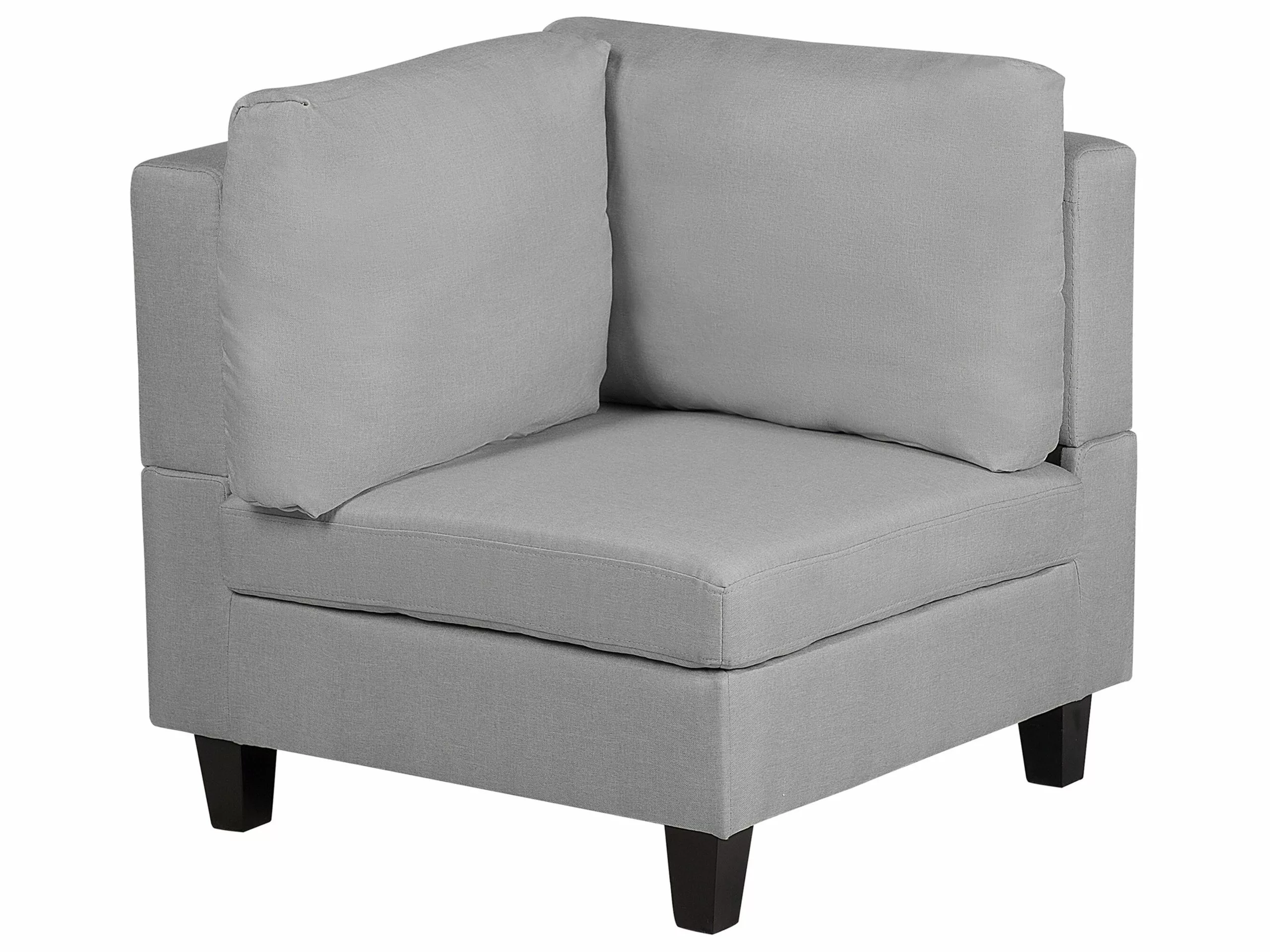 Beliani Kulmamoduuli Sohvaan Vaaleanharmaa FEVIK