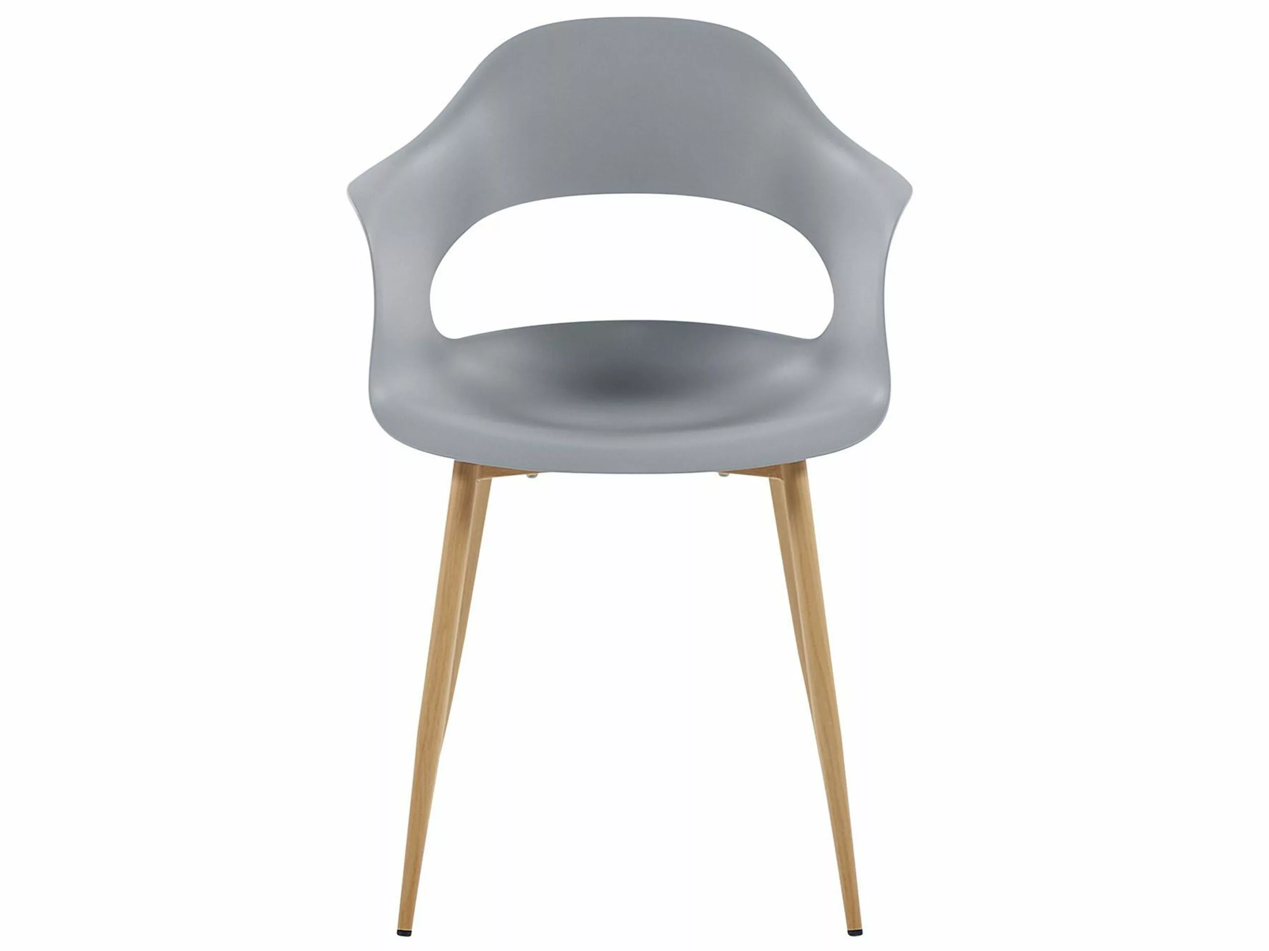 Beliani Tuoli Muovi Vaaleanharmaa 2 Kpl UTICA - Image 6