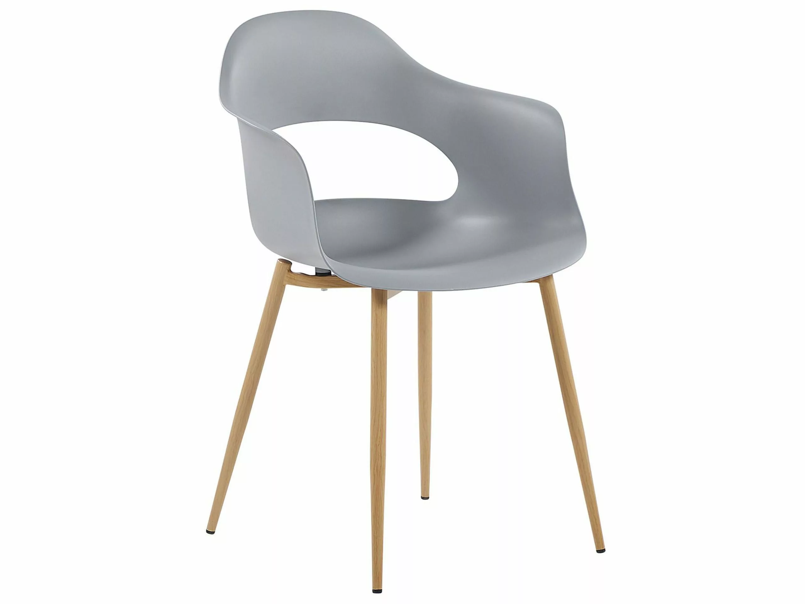 Beliani Tuoli Muovi Vaaleanharmaa 2 Kpl UTICA - Image 5