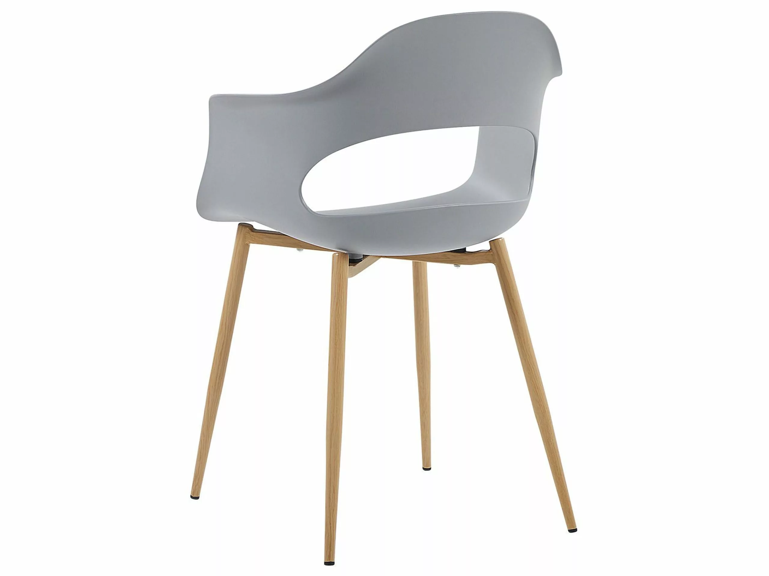 Beliani Tuoli Muovi Vaaleanharmaa 2 Kpl UTICA - Image 7