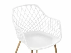 Beliani Tuoli Muovi Valkoinen 2 Kpl NASHUA 17 Beliani Tuoli Muovi Valkoinen 2 Kpl NASHUA -Käsinojalliset tuolit Winkel undef src sa picid 775300 type whitesh image