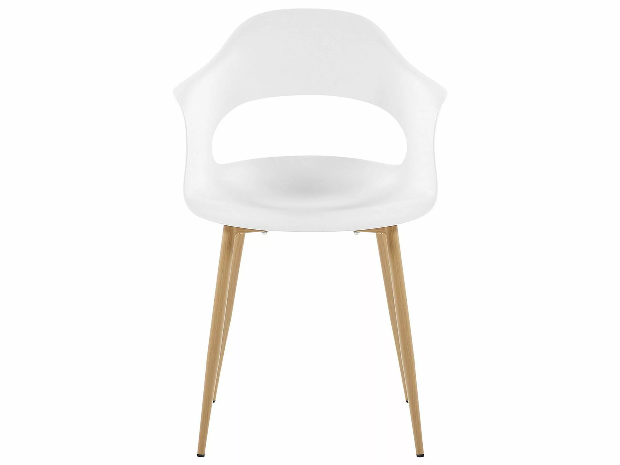 Beliani Tuoli Muovi Valkoinen 2 Kpl UTICA - Image 4