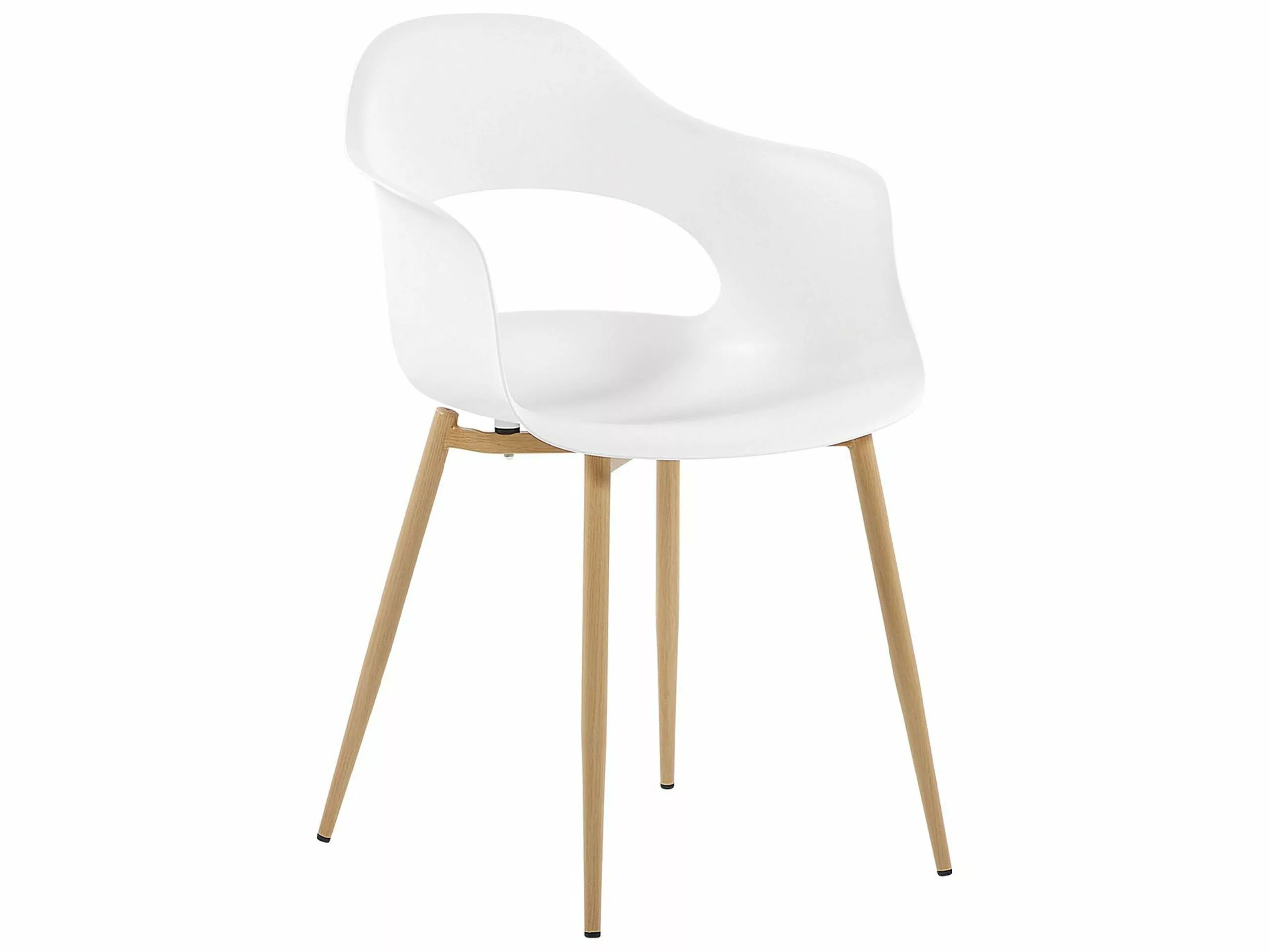 Beliani Tuoli Muovi Valkoinen 2 Kpl UTICA - Image 3