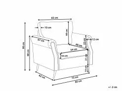 Beliani Nojatuoli Musta VIETAS -Käsinojalliset tuolit Winkel undef src sa picid 775610 type whitesh image