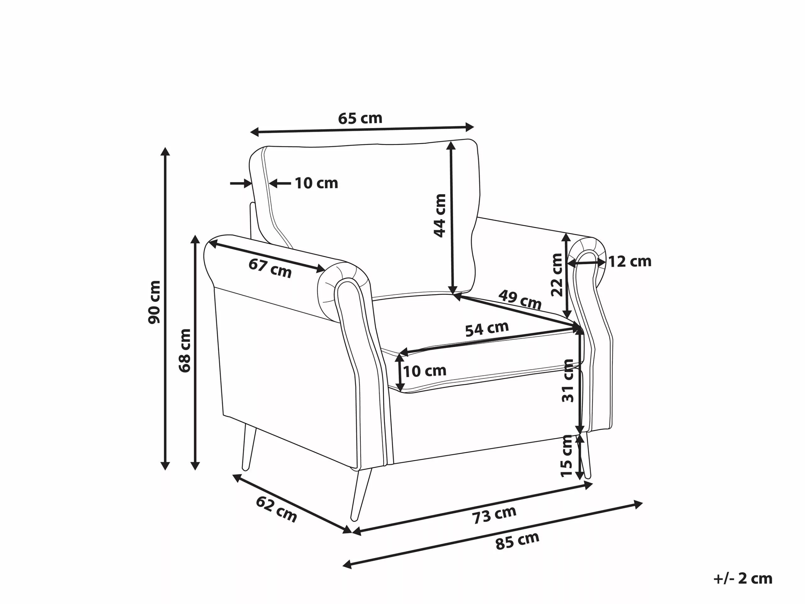 Beliani Nojatuoli Musta VIETAS - Image 9