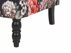 Beliani Nojatuoli Rahilla Kukkakuviollinen Musta SANDSET -Käsinojalliset tuolit Winkel undef src sa picid 776314 type whitesh image 1