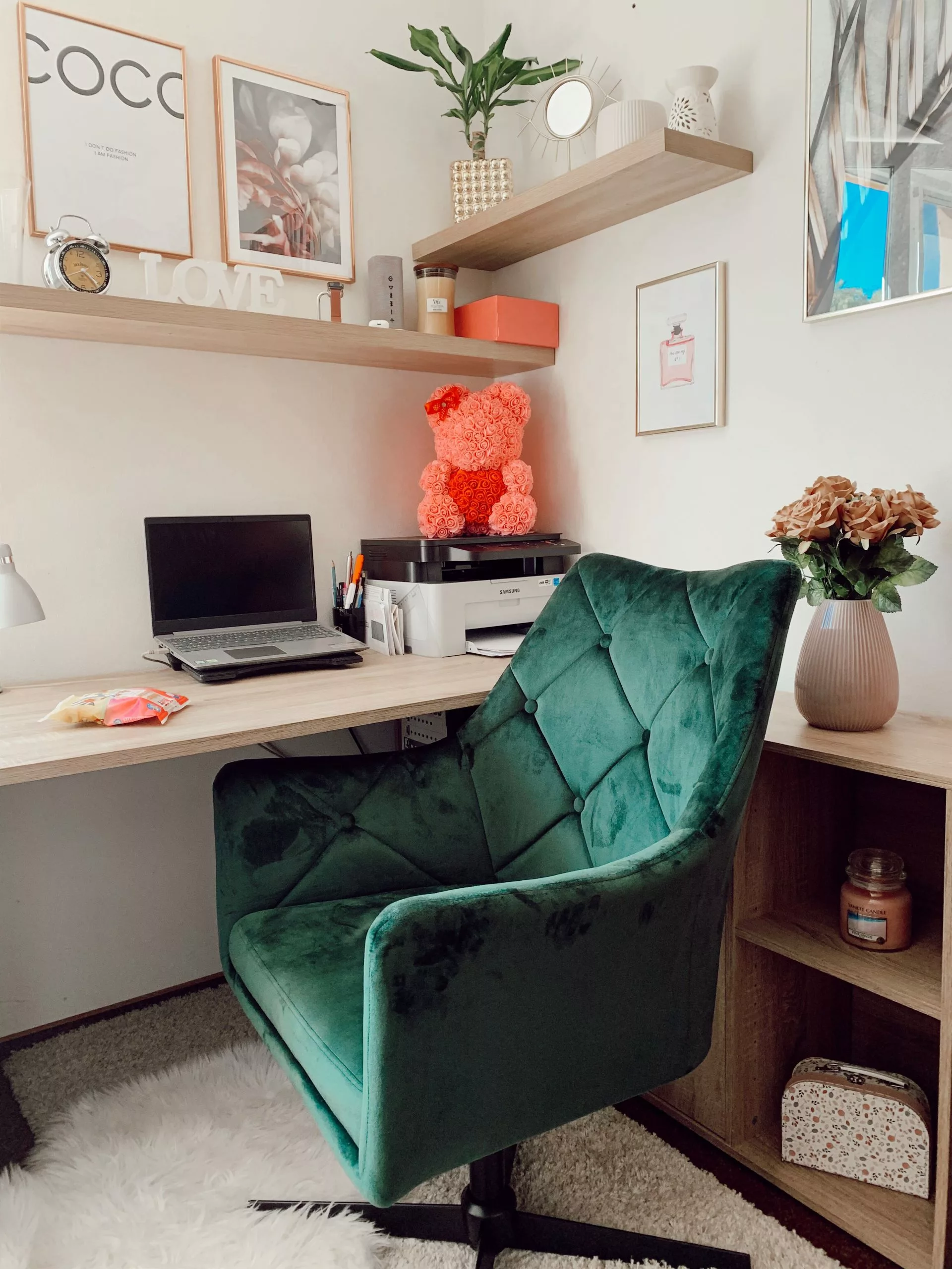 Beliani Nojatuoli Samettinen Tummanvihreä VAKSALA - Image 3