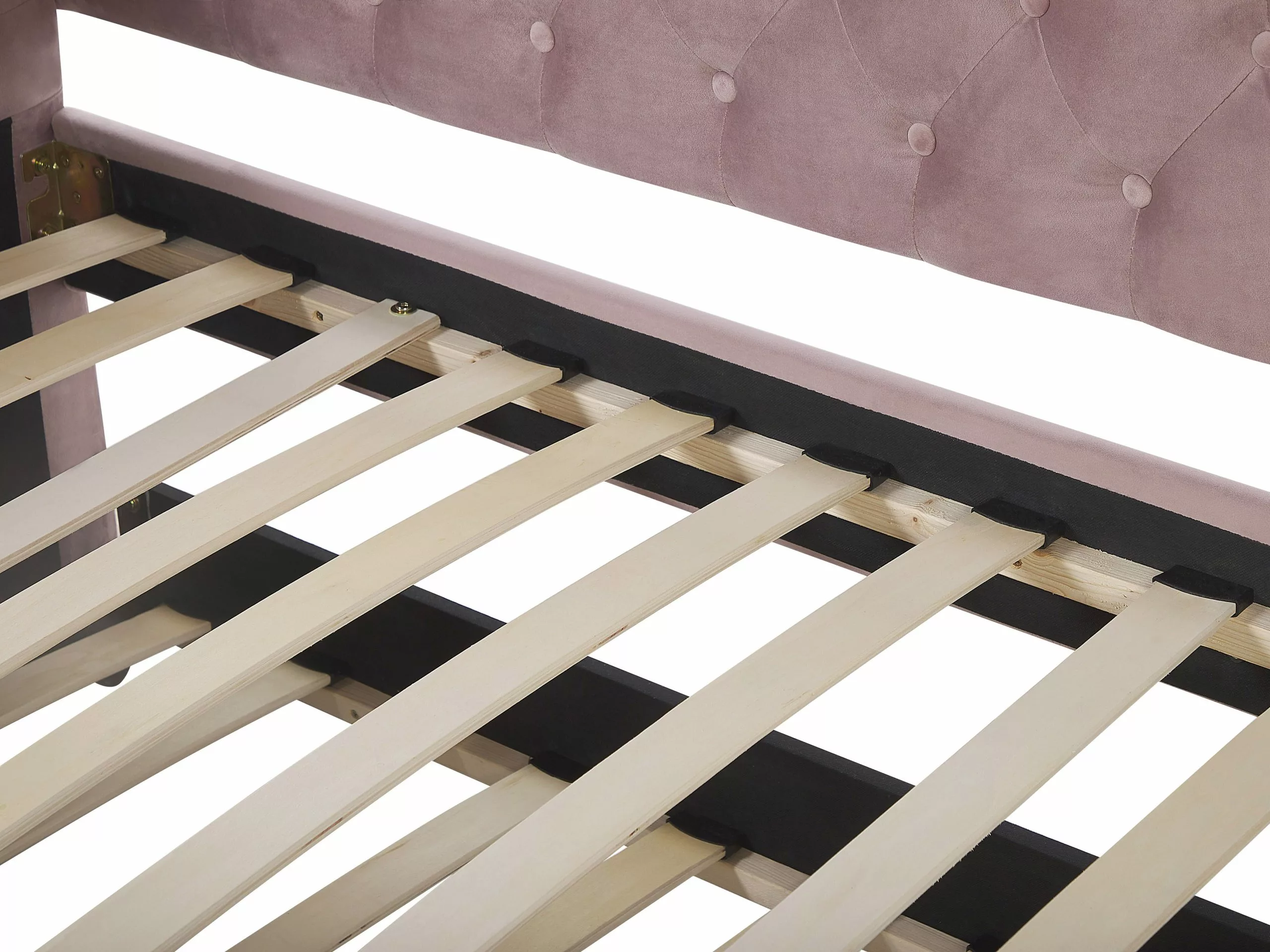 Beliani Sänky Sametti Lisävuode Vaaleanpunainen 90 X 200 Cm GASSIN 10 Beliani Sänky Sametti Lisävuode Vaaleanpunainen 90 X 200 Cm GASSIN - Image 10