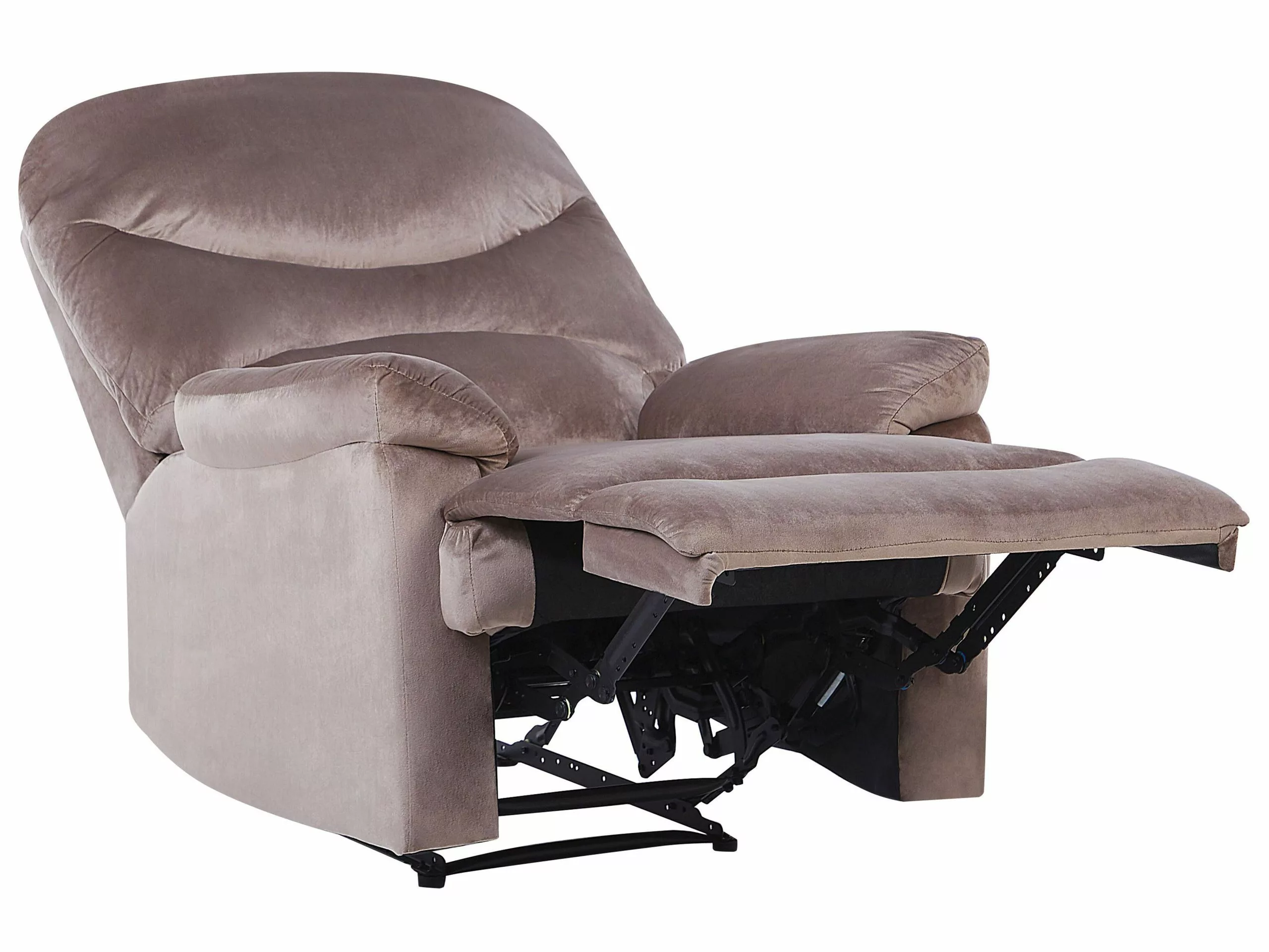 Beliani Nojatuoli Beige Sametti ESLOV - Image 5