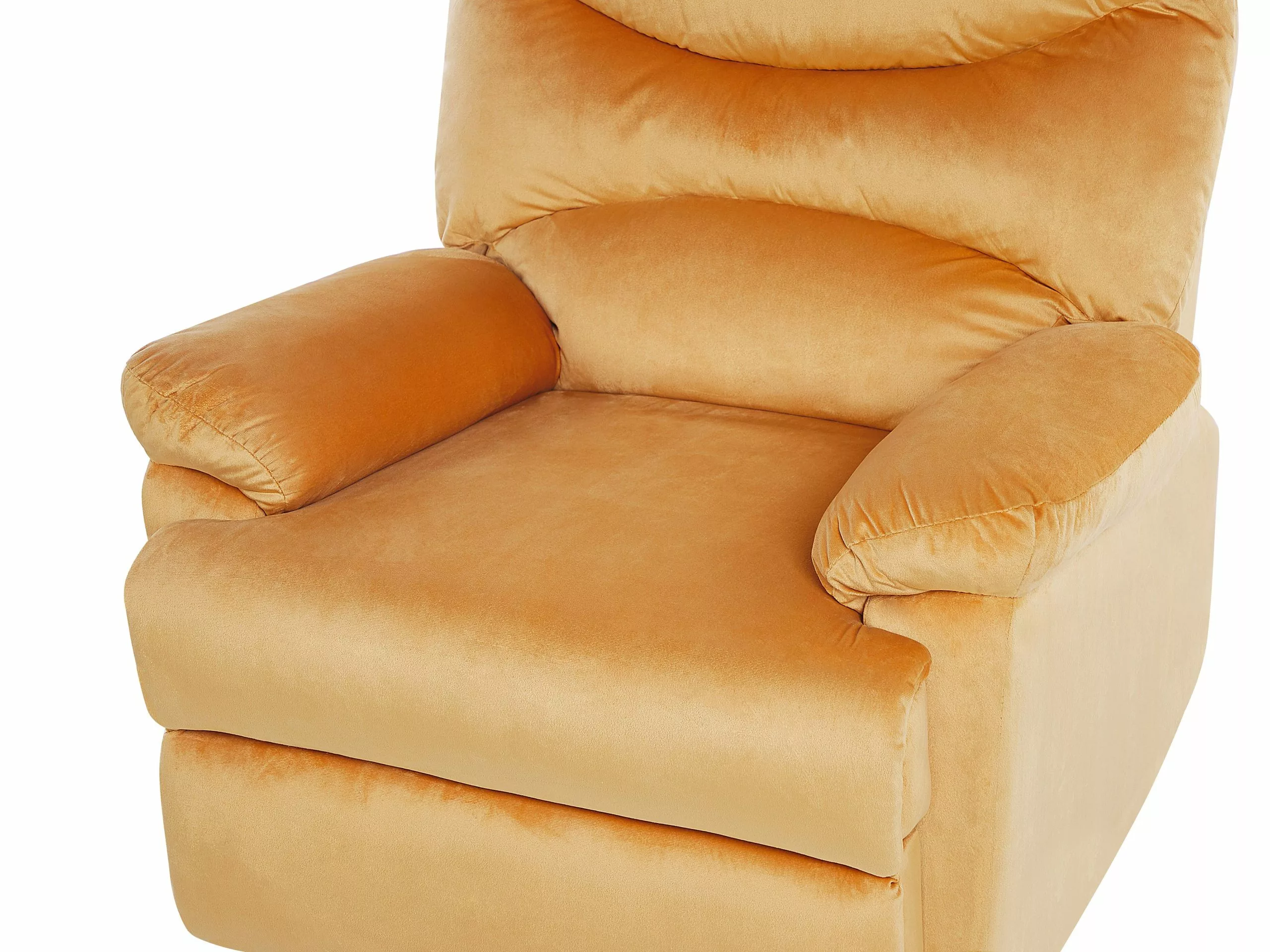 Beliani Nojatuoli Keltainen Sametti ESLOV - Image 7