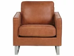 Beliani Nojatuoli Keinonahkainen Ruskea VIND 11 Beliani Nojatuoli Keinonahkainen Ruskea VIND -Käsinojalliset tuolit Winkel undef src sa picid 779831 type whitesh image