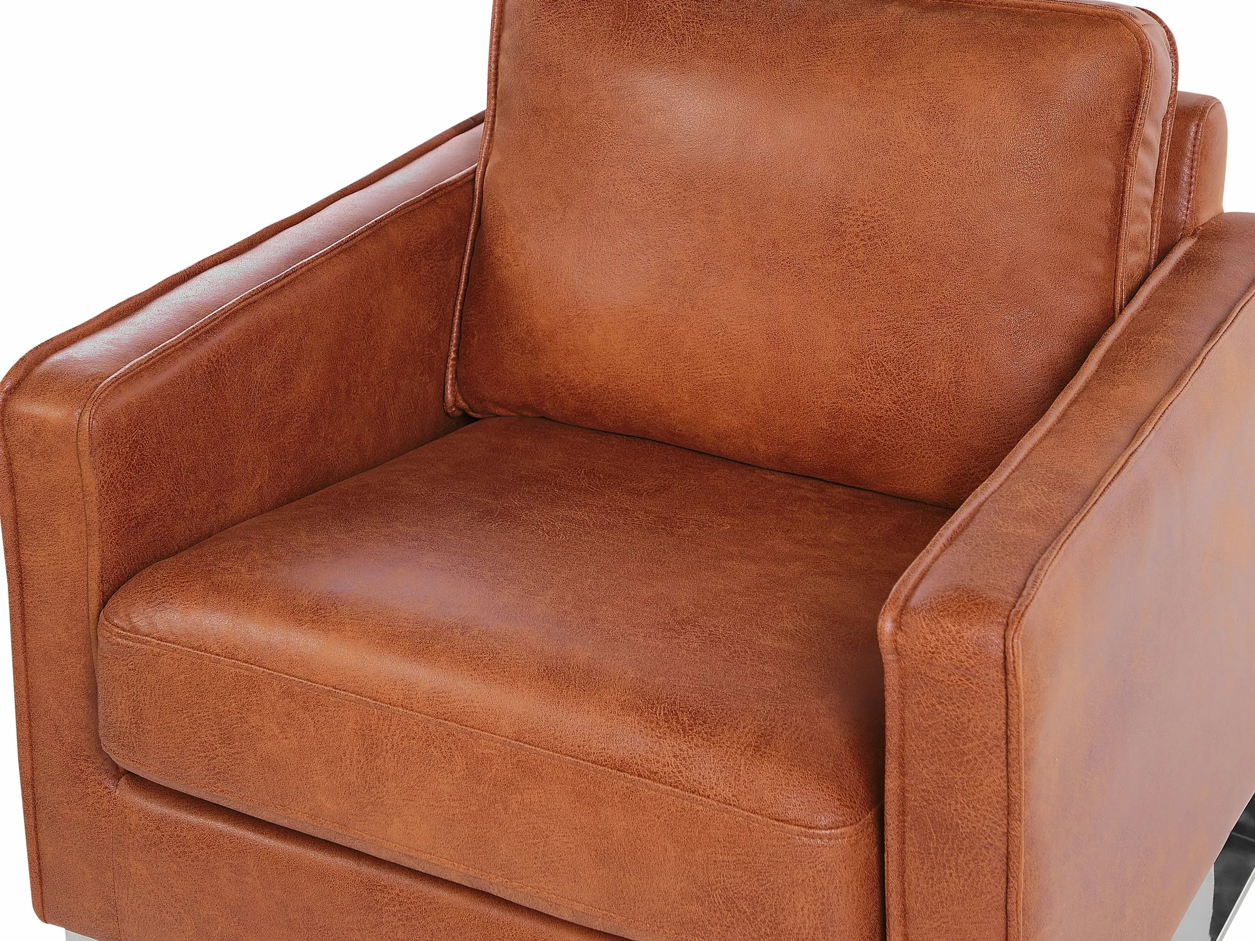 Beliani Nojatuoli Keinonahkainen Ruskea VIND 5 Beliani Nojatuoli Keinonahkainen Ruskea VIND - Image 5