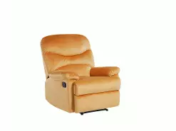 Beliani Nojatuoli Keltainen Sametti ESLOV -Käsinojalliset tuolit Winkel undef src sa picid 780367 type whitesh image