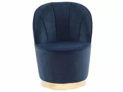 Beliani Nojatuoli Sininen Sametti ALBY -Käsinojalliset tuolit Winkel undef src sa picid 780870 type whitesh image