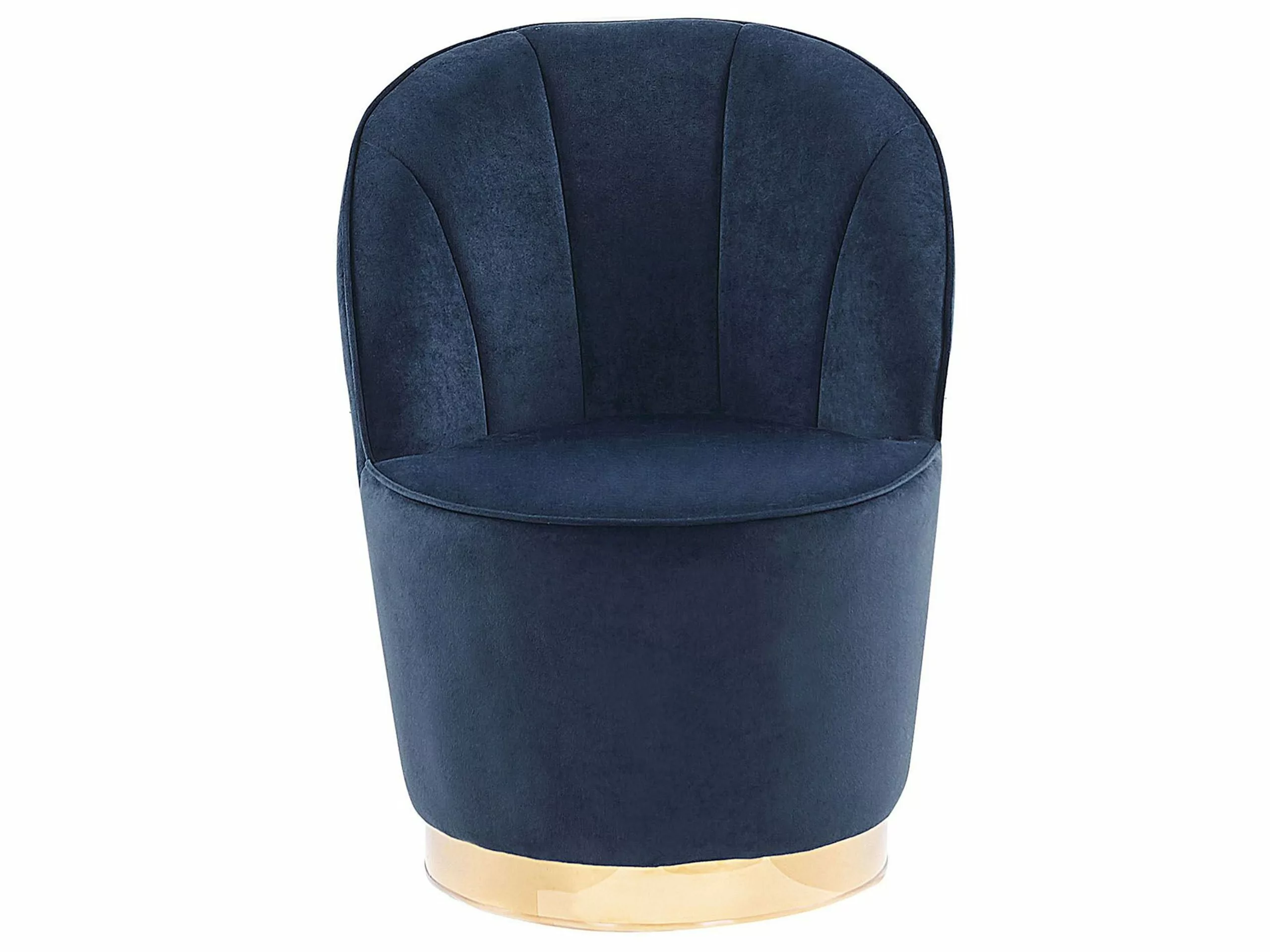 Beliani Nojatuoli Sininen Sametti ALBY - Image 3