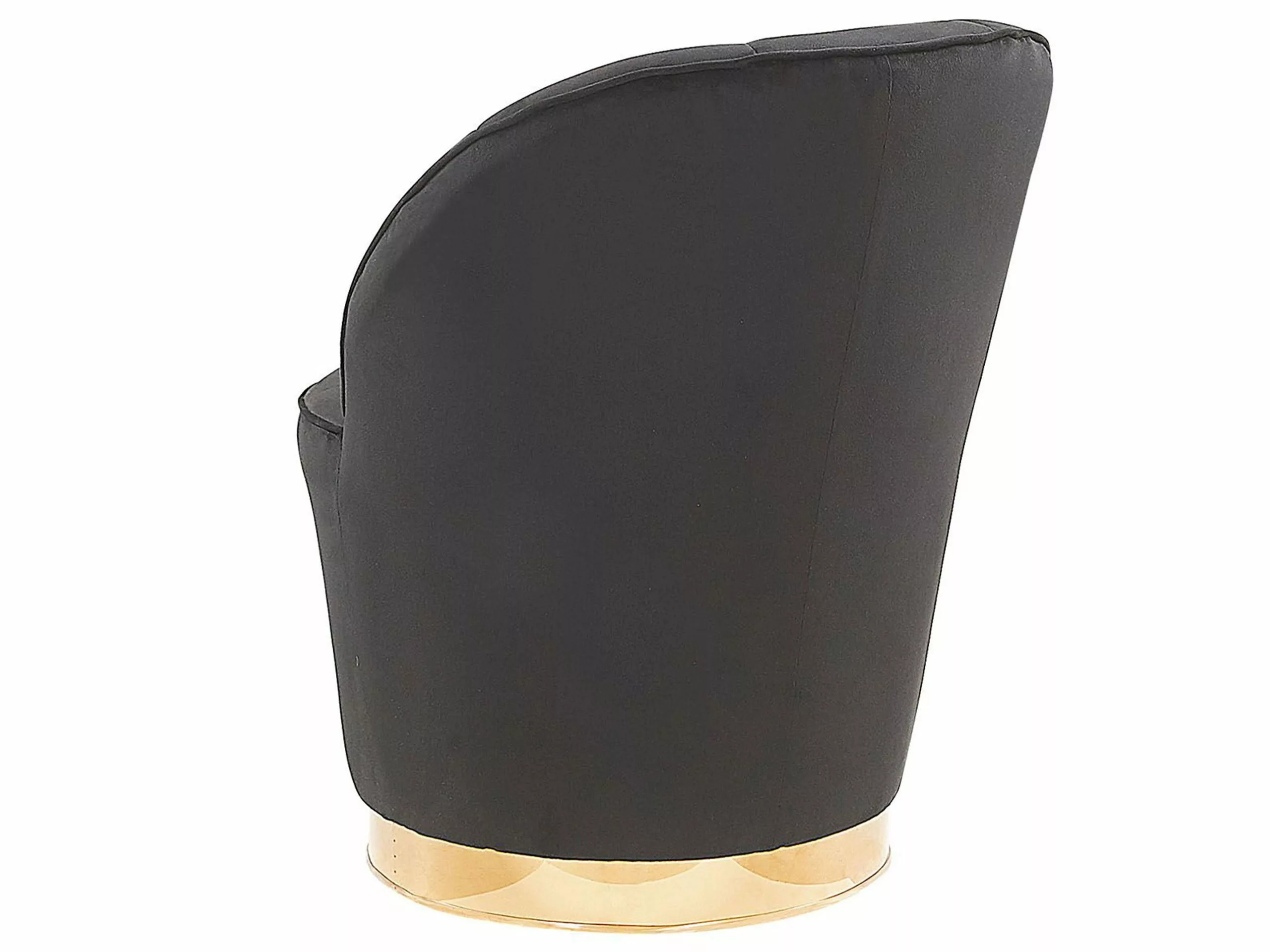 Beliani Nojatuoli Musta Sametti ALBY - Image 4