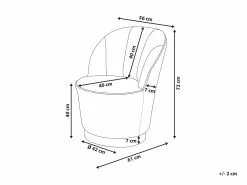 Beliani Nojatuoli Musta Sametti ALBY -Käsinojalliset tuolit Winkel undef src sa picid 780884 type whitesh image