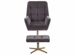 Beliani Nojatuoli Ja Rahi Samettinen Harmaa MOLLE -Käsinojalliset tuolit Winkel undef src sa picid 780895 type whitesh image