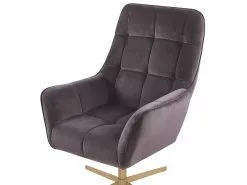 Beliani Nojatuoli Ja Rahi Samettinen Harmaa MOLLE -Käsinojalliset tuolit Winkel undef src sa picid 780897 type whitesh image