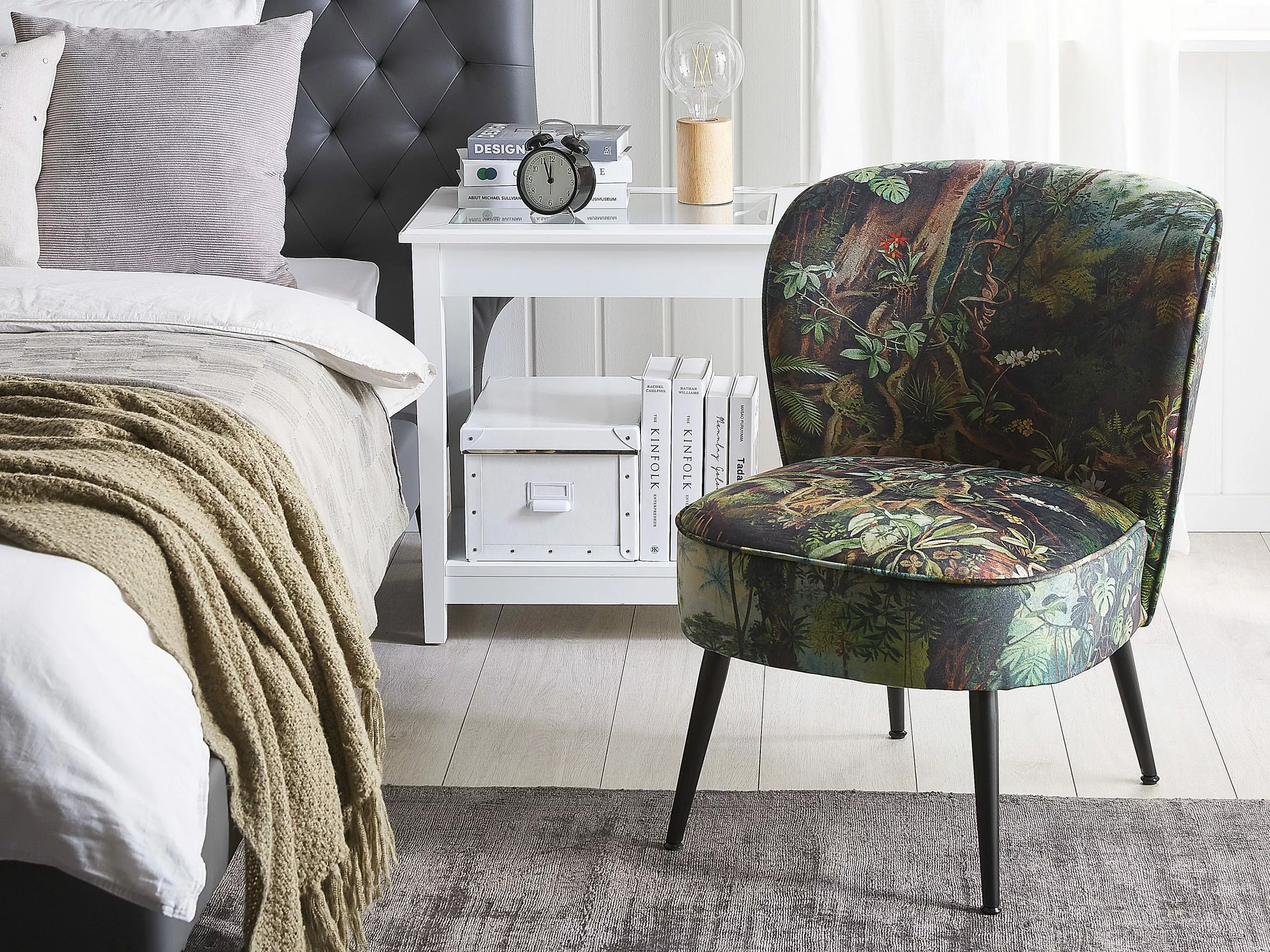 Beliani Nojatuoli Vihreä Kasvikuosilla VOSS - Image 2