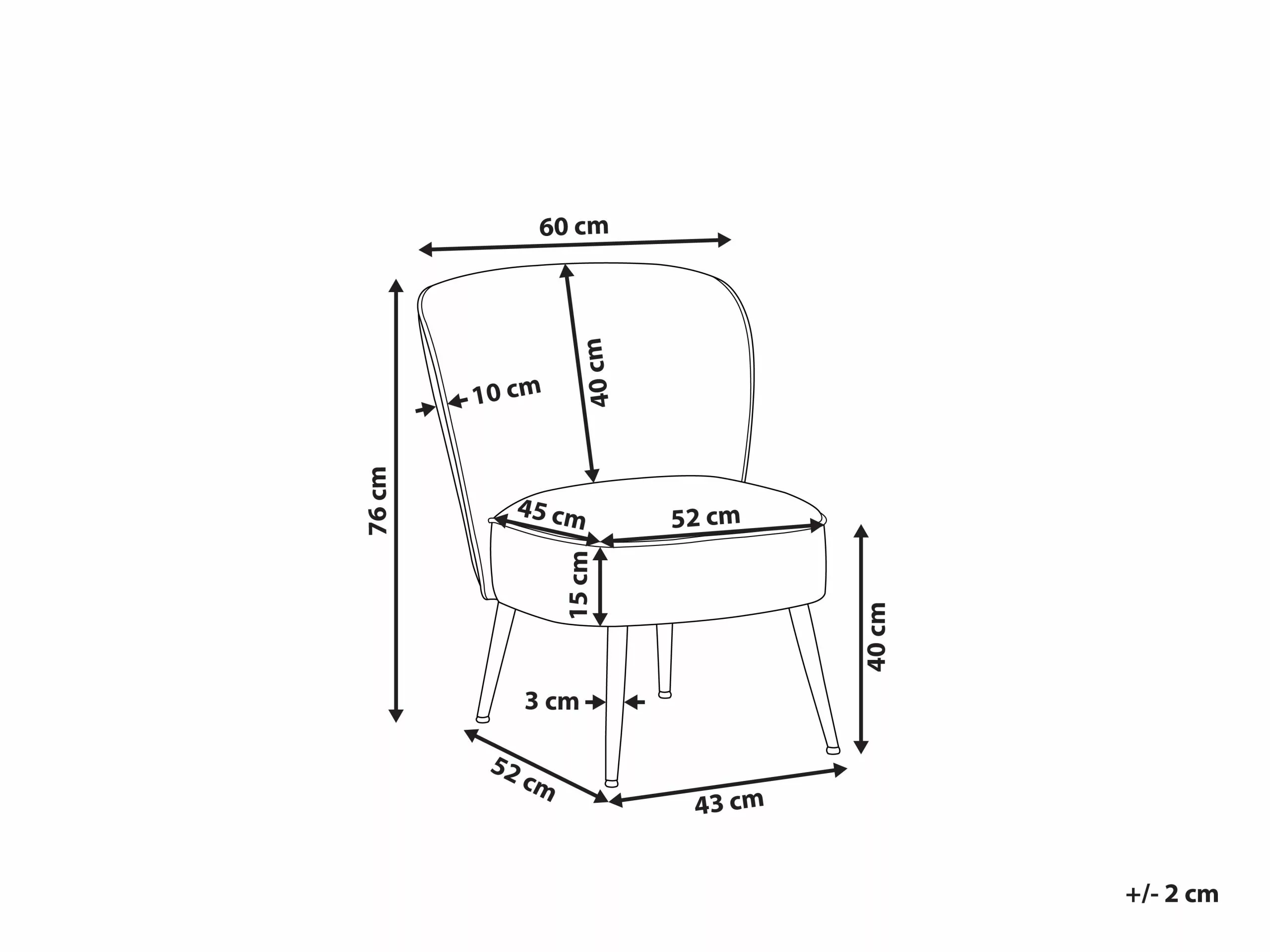 Beliani Nojatuoli Vihreä Kasvikuosilla VOSS - Image 9