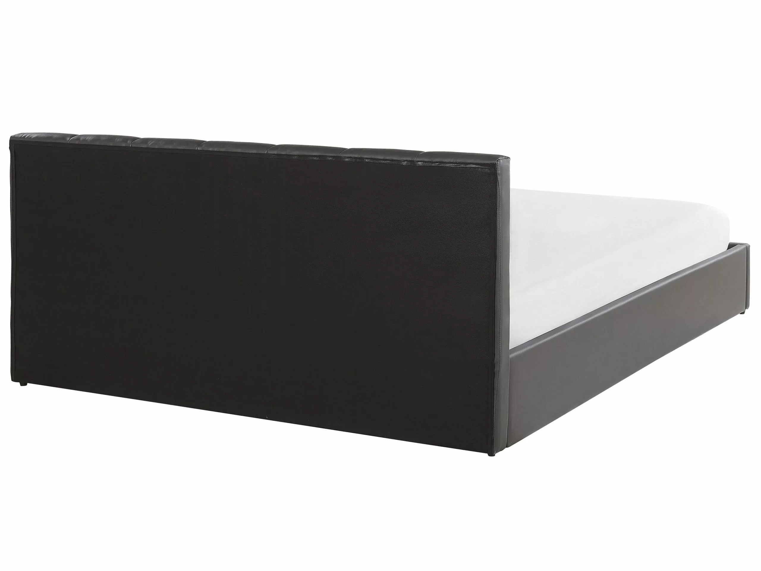 Beliani Sänky Keinonahka Säilytystila Tummanharmaa DREUX Useita Kokoja 6 Beliani Sänky Keinonahka Säilytystila Tummanharmaa DREUX Useita Kokoja - Image 6