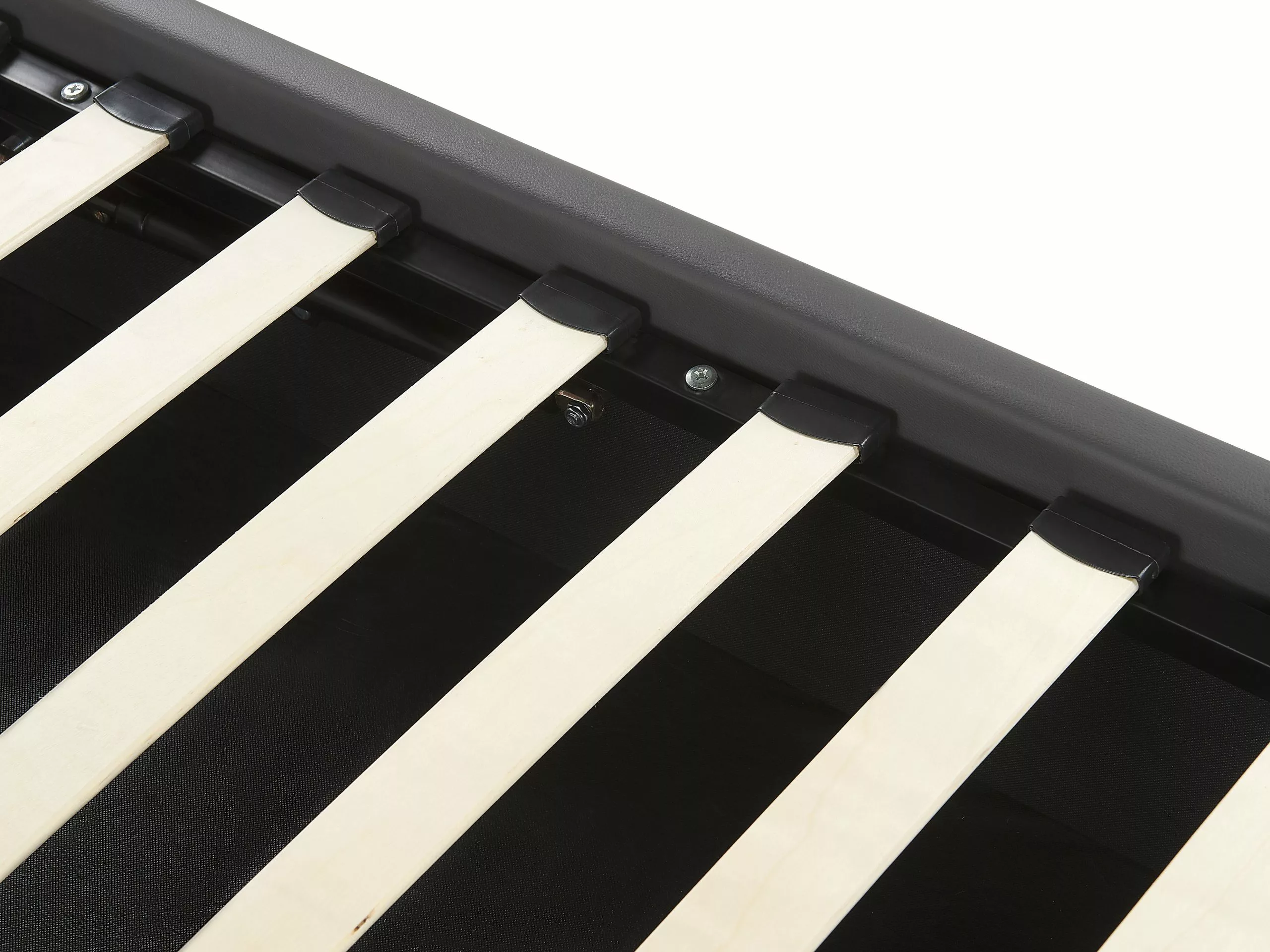 Beliani Sänky Keinonahka Säilytystila Tummanharmaa DREUX Useita Kokoja 9 Beliani Sänky Keinonahka Säilytystila Tummanharmaa DREUX Useita Kokoja - Image 9