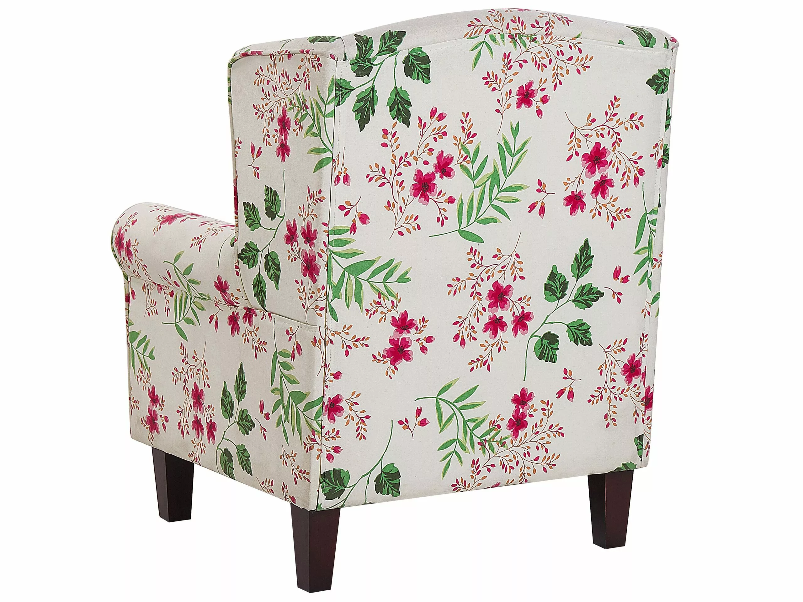 Beliani Nojatuoli Ja Rahi Kukkakuvioinen Beige HAMAR - Image 5