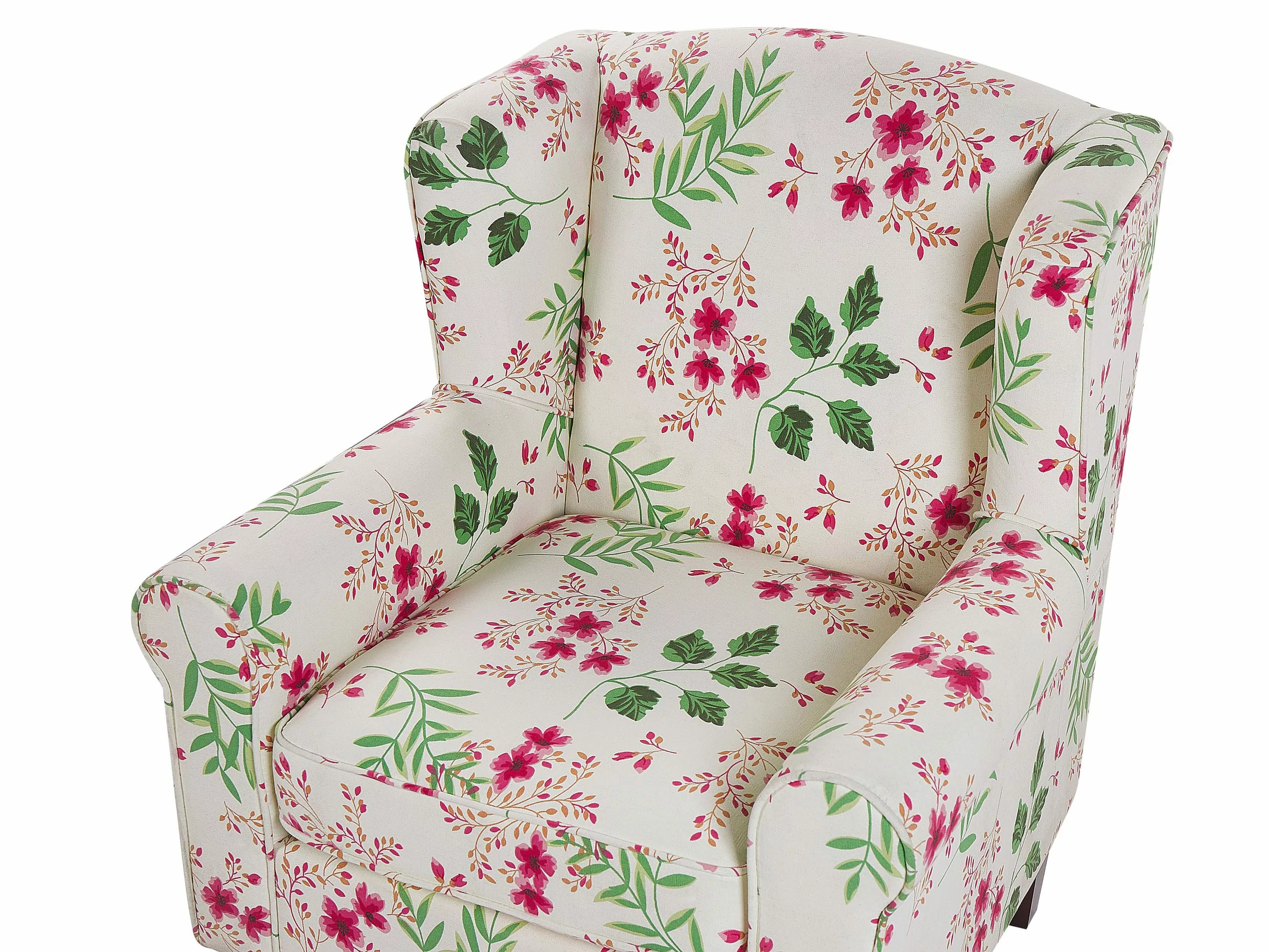 Beliani Nojatuoli Ja Rahi Kukkakuvioinen Beige HAMAR - Image 6