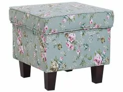 Beliani Nojatuoli Ja Rahi Kukkakuvioinen Vihreä HAMAR -Käsinojalliset tuolit Winkel undef src sa picid 794171 type whitesh image 1